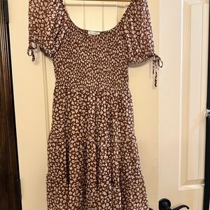 Blu Pepper Chocolate Textured Dress